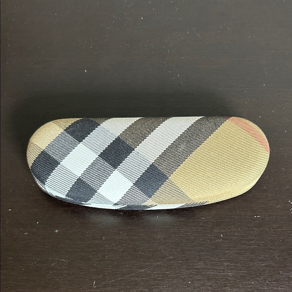 Burberry Nova Check Plaid Hard Clamshell Case Glasses Designer Luxury